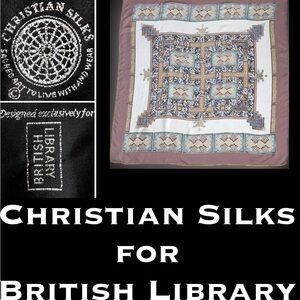 ✝️Sacred Art Patterned Silk Scarf | Christian Silks Designed for British Library